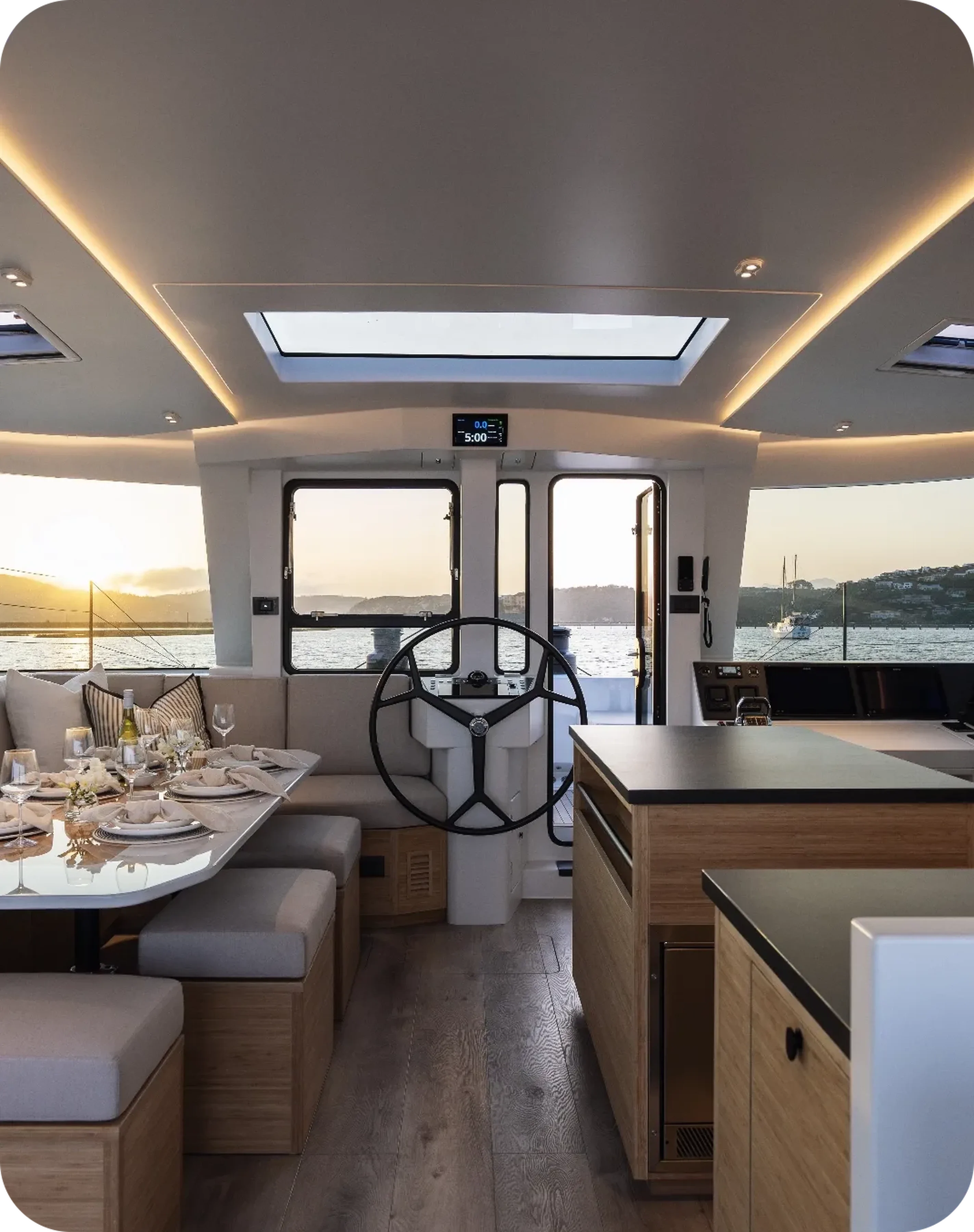 Catamaran Kinetic KC54, photo intérieur