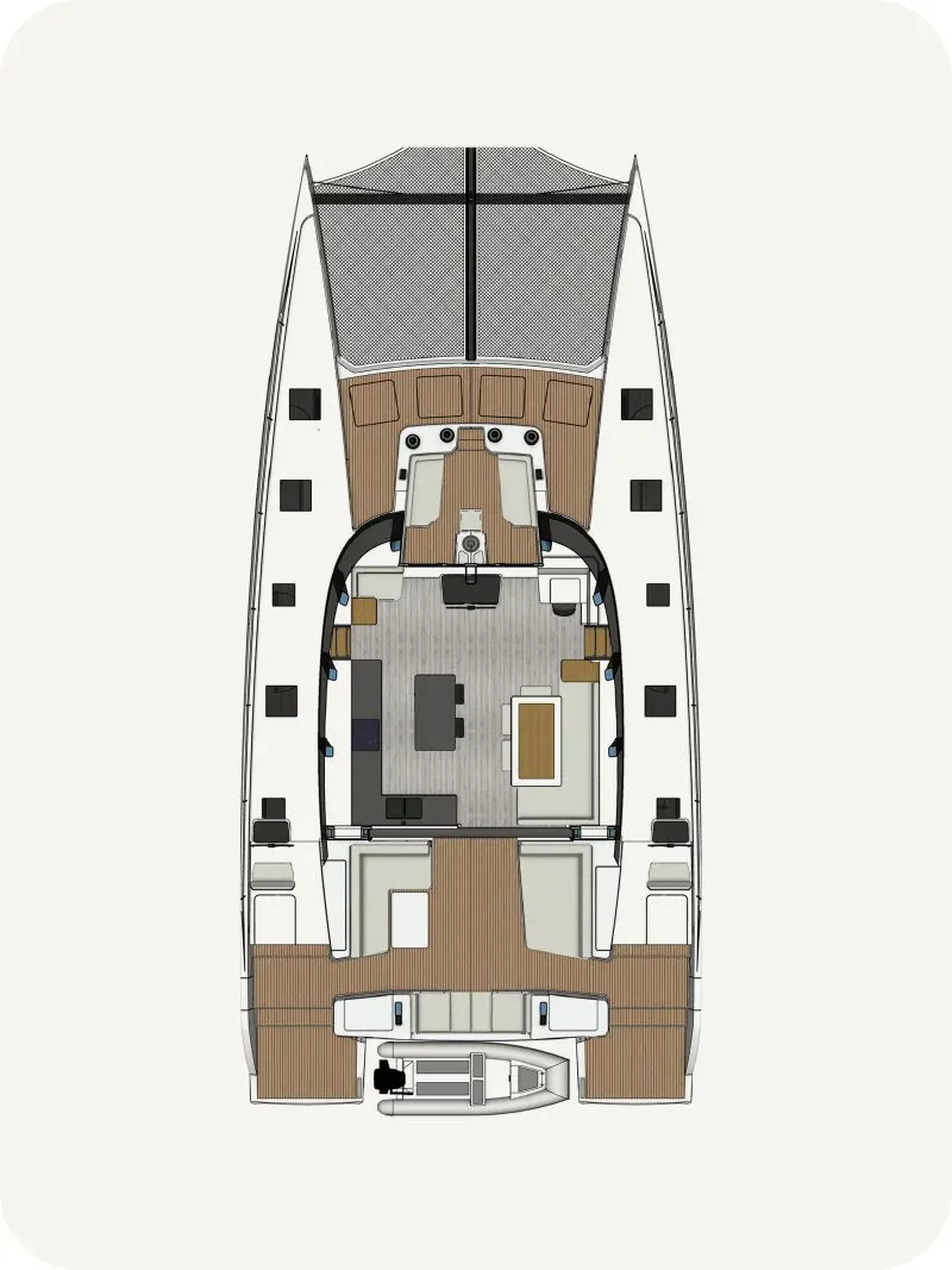 Catamaran Kinetic K6, photo plan
