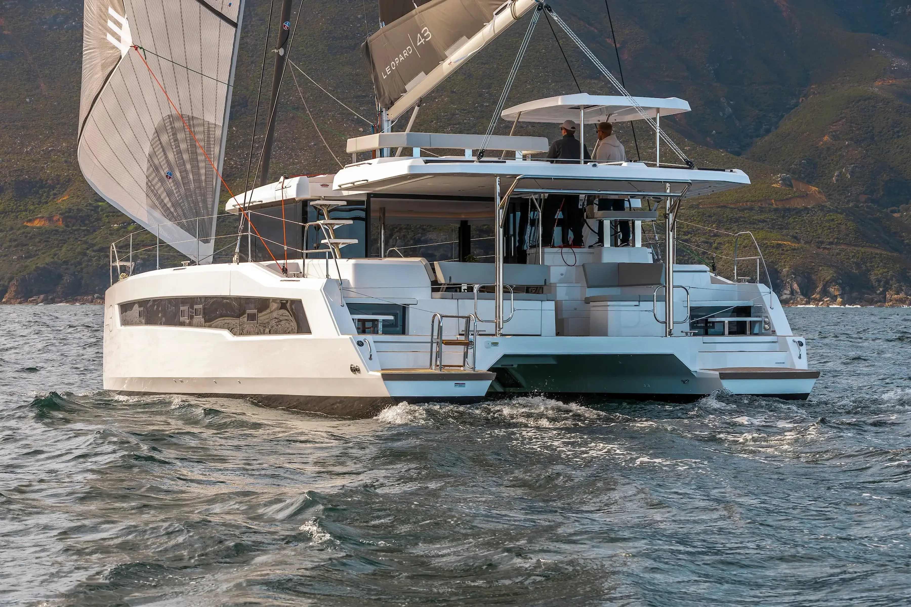 Leopard 43 - navigation, vue de poupe