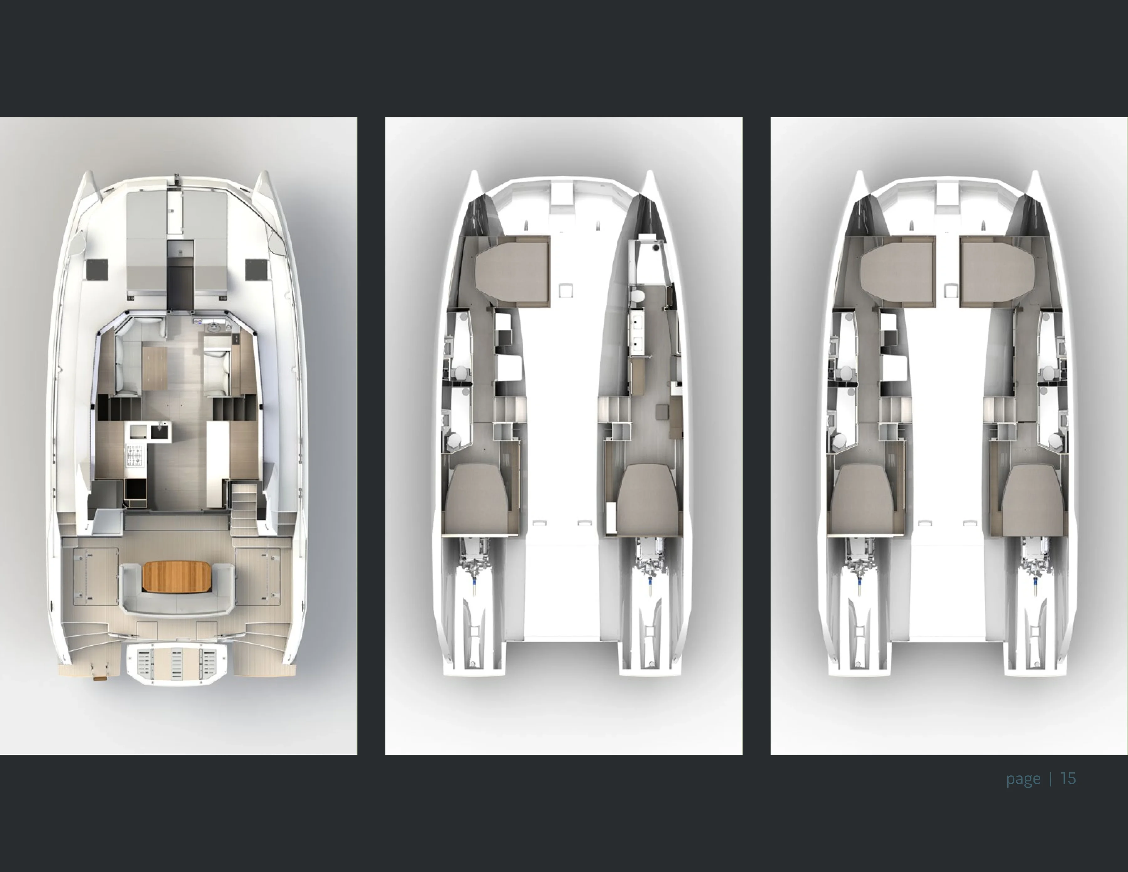 Leopard 46 Powercat - plan de pont officiel